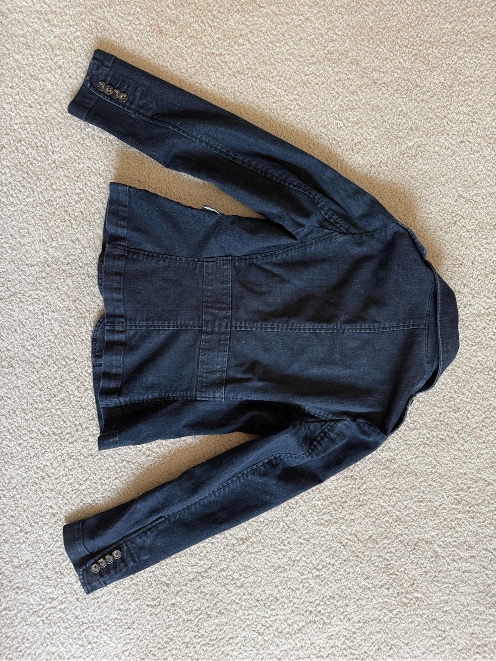 Talbots dark wash jean blazer jacket - Picture 9 of 10